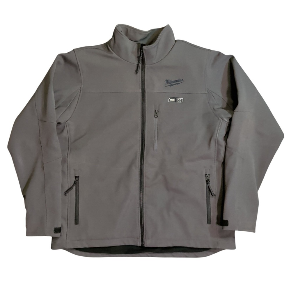 Milwaukee M12 Heated Jacket Mens Size L Gray No Battery Winter Workwear Work